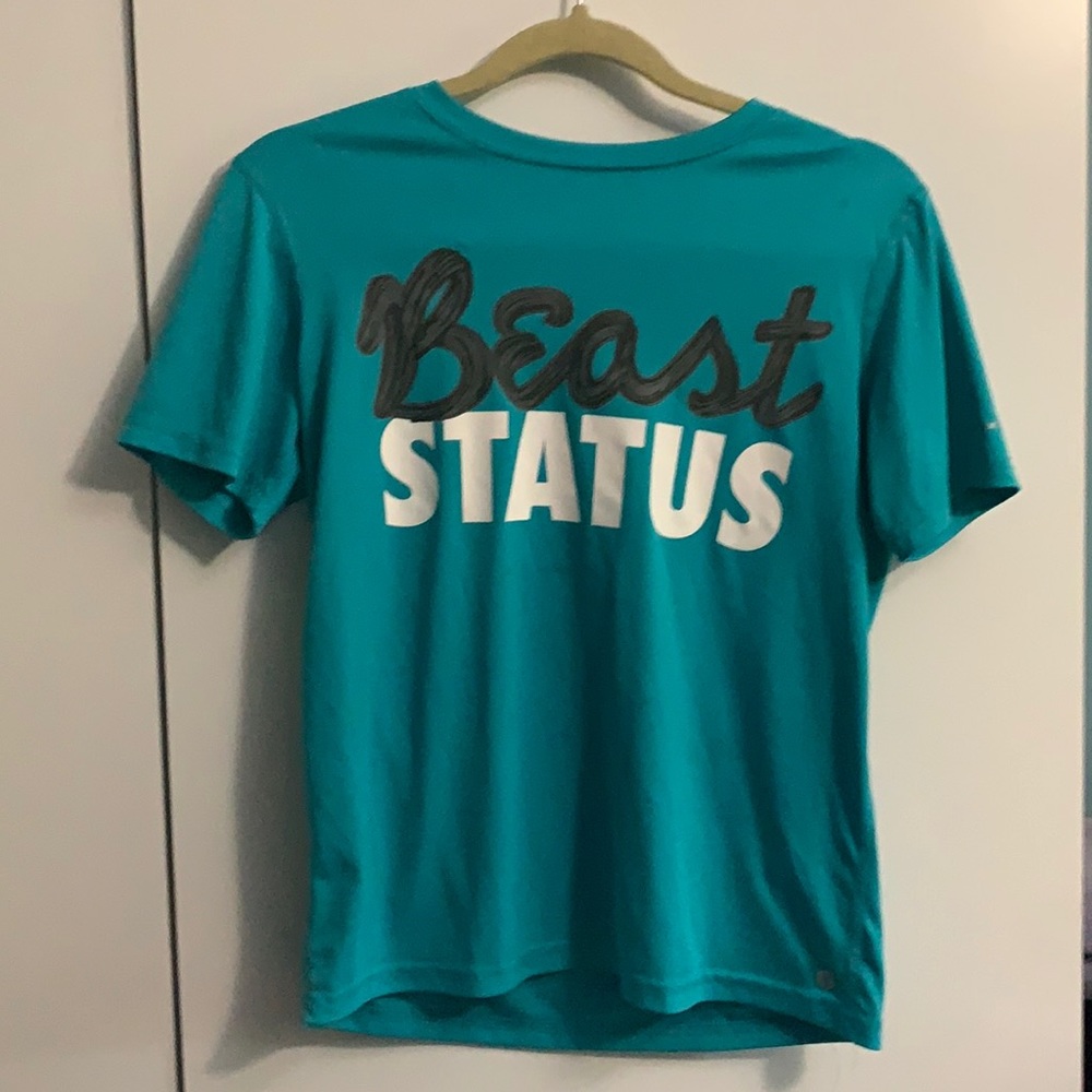 Turquoise active/swim wear shirt for boys Large